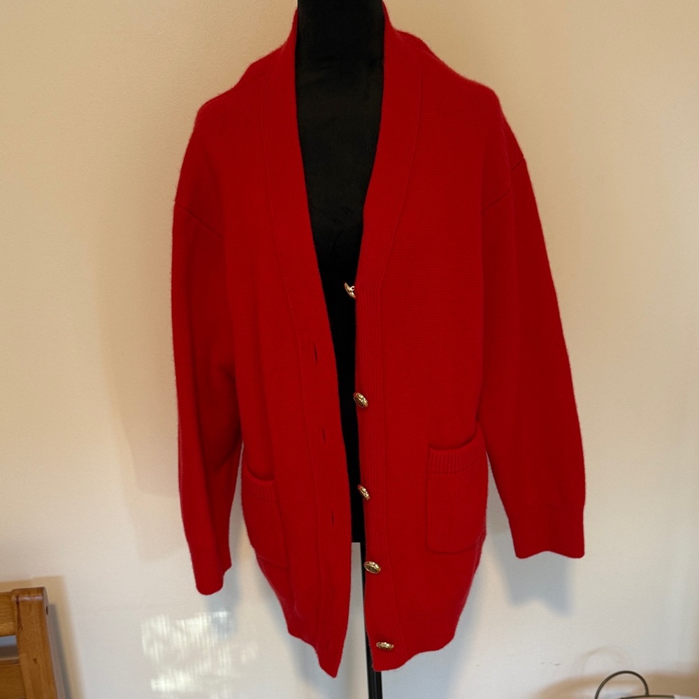Zara Red Women’s Cardigan Sweater